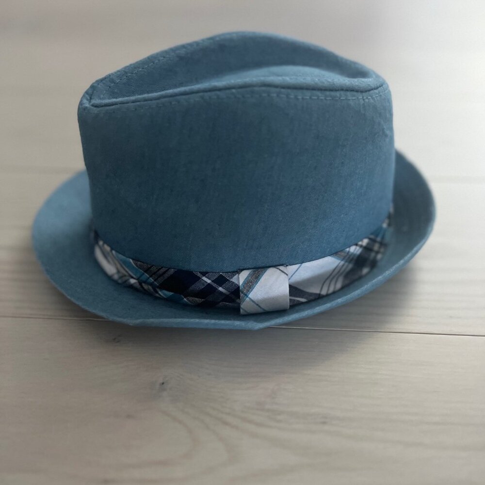 Toby NYC Kids Boys Blue Fedora Hat